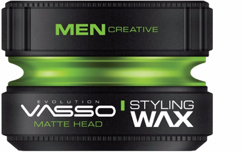 VASSO ® MATTE HEAD HAIR WAX - Dry Surfer Matte Look Styling WAX - 150ML