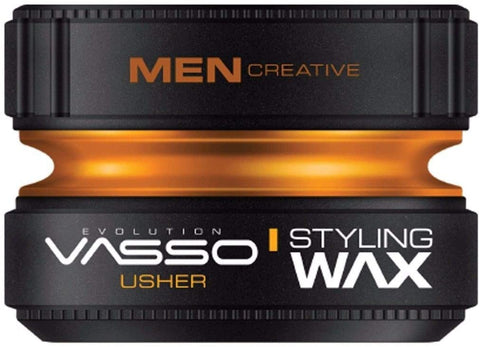 VASSO ® PRO-AQUA USHER - Hair Styling Wax - Water Based Gel Wax - Pomade