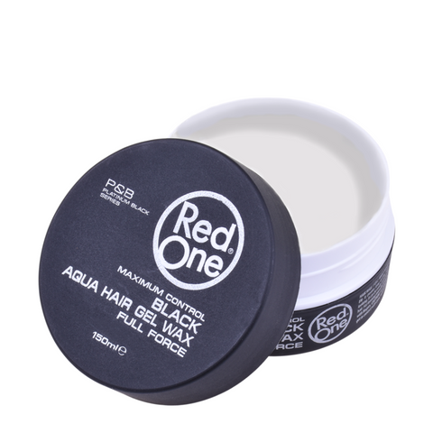 Red One Aqua Hair Wax Full Force Black 150 ml – Water-Based Strong Hold Wax