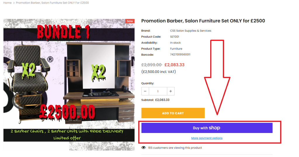 12 Month Instalment Option on CssSalonSupplies.com