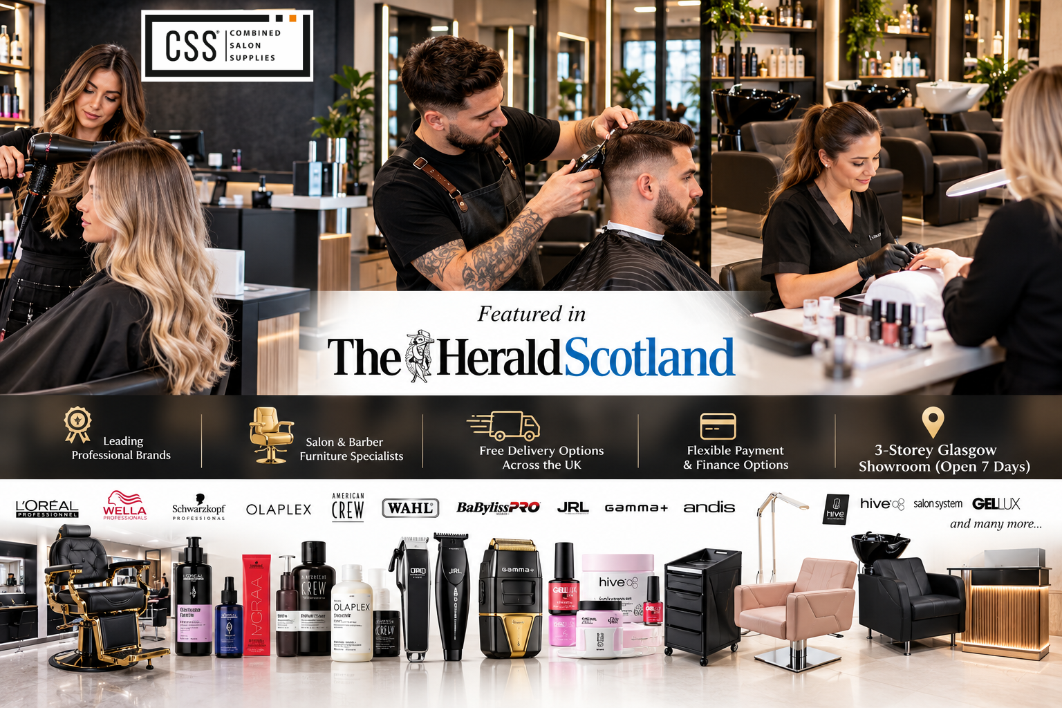 Why Hairdressers, Beauticians, and Nail Technicians Choose CSS Salon Supplies