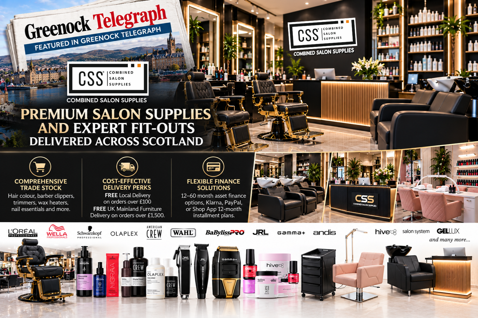 Premium Salon Supplies and Expert Fit-Outs Delivered Across Scotland