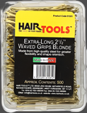 Hair Tools Extra Long 2 1/2" Waved Grips Blonde