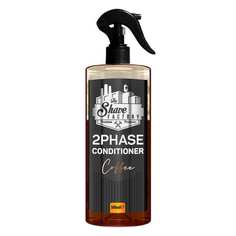 The Shave Factory 2-Phase Keratin, Milk Therapy, Coffee Conditioner 500ml | Ultimate Heat Shield & Shine