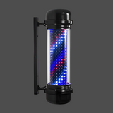 Black LED Barber Pole