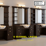 5 Barrel Barber Units