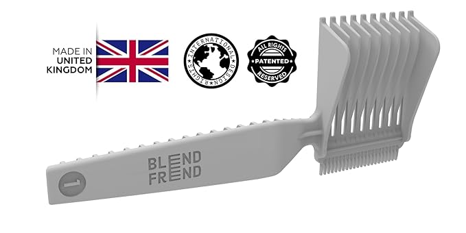 Original Grade 1(3mm) UK-Made Fade Comb Hair Blending Tool, Blend Hair at  Home like a Barbershop, Blending Comb, Compatible with all Hair Clippers