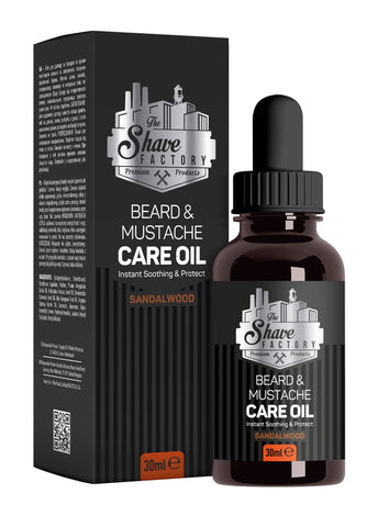 The Shave Factory Beard & Moustache Care Oil Sandalwood 75ml