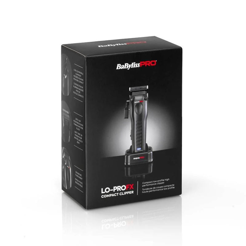 BaByliss PRO LO-PROFX Compact Cordless Hair Clipper Ultra-Low Profile Design, High-Torque Motor, Precision Fade Performance