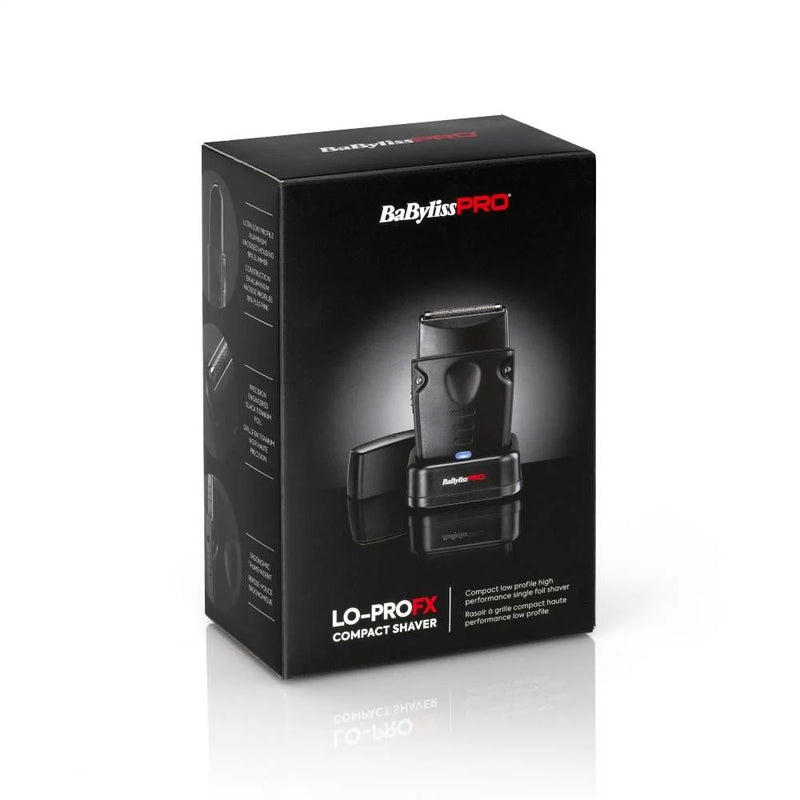 BaByliss PRO LO-PROFX Compact Single-Foil Shaver Ultra-Close Finish, Professional Barber Performance, Cordless Freedom