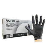 Black RAP Nitrile Disposable Gloves – Powder‑Free, Latex‑Free - 100 in a box