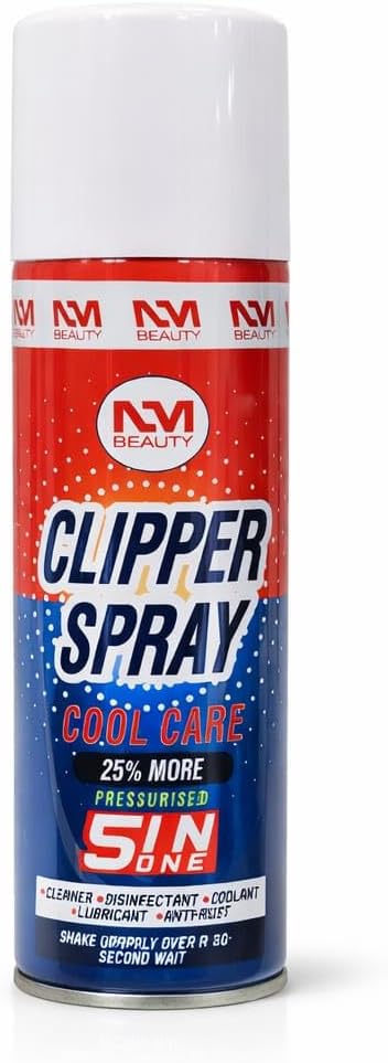 Professional Clipper Spray 5-in-1 Disinfectant & Lubricant 400ml – Barber Blade Cleaning & Cooling Spray