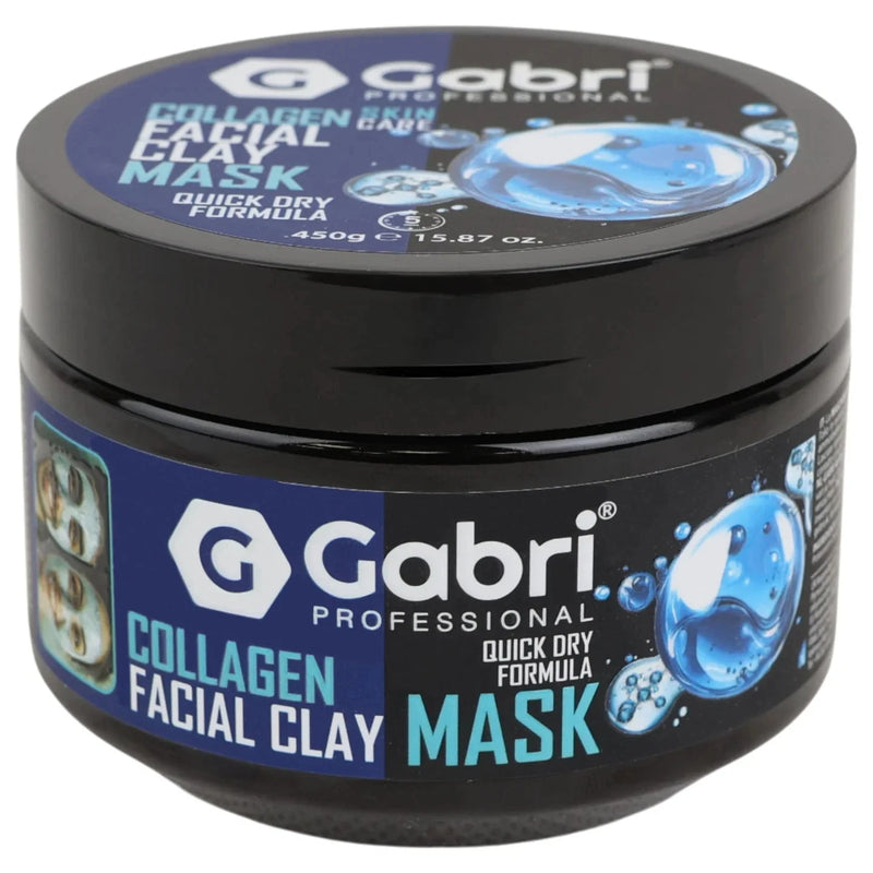 Gabri Professional Collagen Facial Clay Mask 450g – Anti-Ageing, Firming & Deep Cleansing Treatment