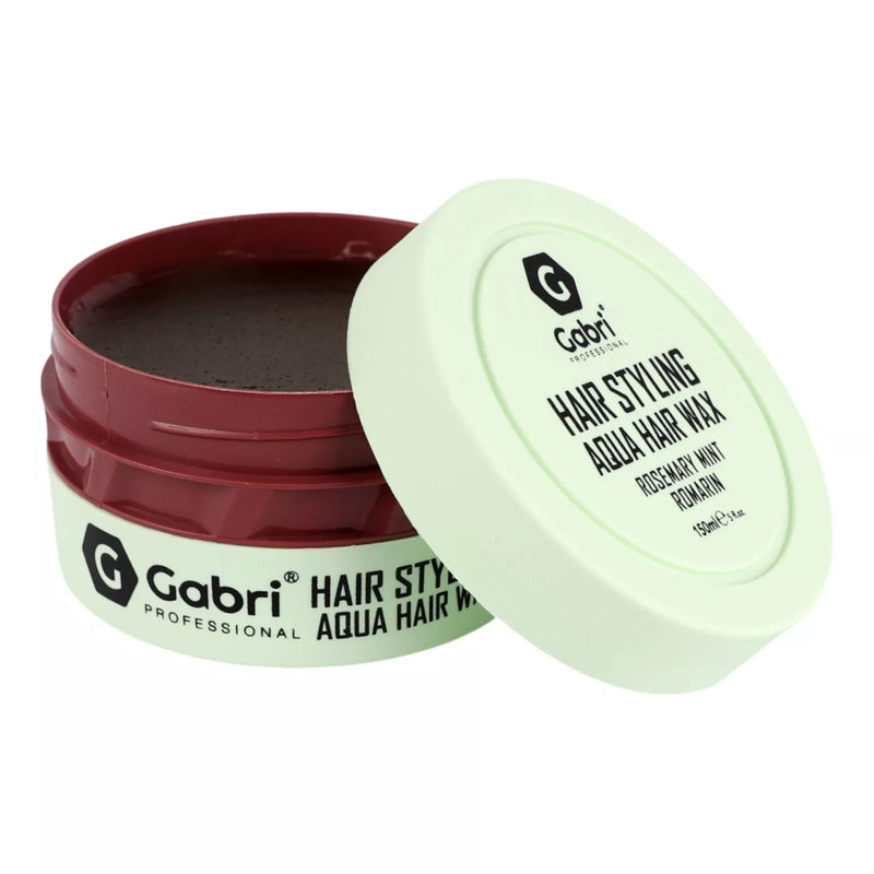 Gabri Professional Hair Styling Aqua Wax 150ml | Strong Hold Wet Look Hair Wax | Salon Quality Styling Gel Wax for All Hair Types