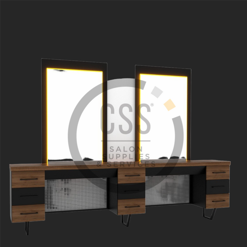 Diamond -2x Hairdressers Station - Salon's Furniture