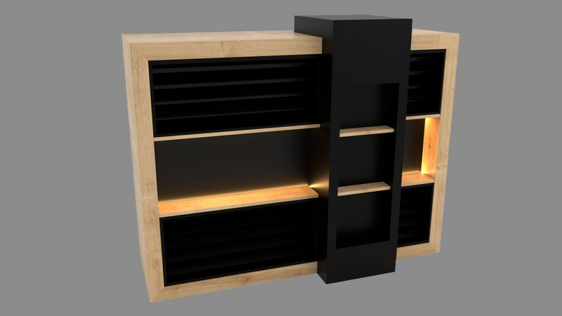 Fresh - Hairdresser Barber Reception Desk - Salon's Furniture