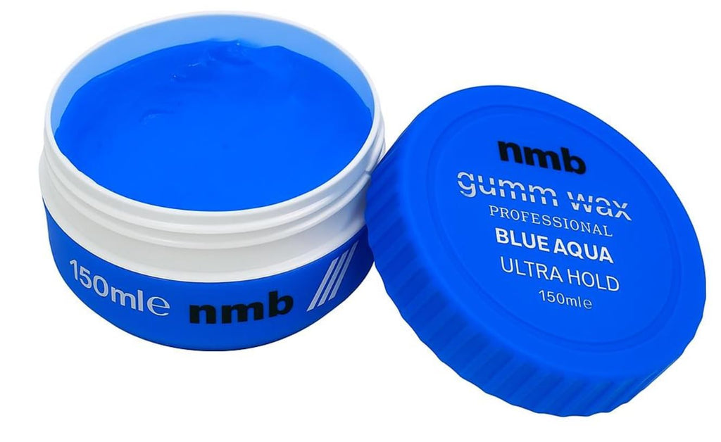 NMB Gumm Wax Professional Hair Styling Wax – Ultra Strong Hold Edge Control Gel (Blue Aqua, Red Aqua, Green Matte) 150m