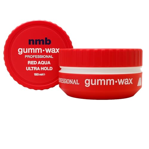 NMB Gumm Wax Professional Hair Styling Wax – Ultra Strong Hold Edge Control Gel (Blue Aqua, Red Aqua, Green Matte) 150m