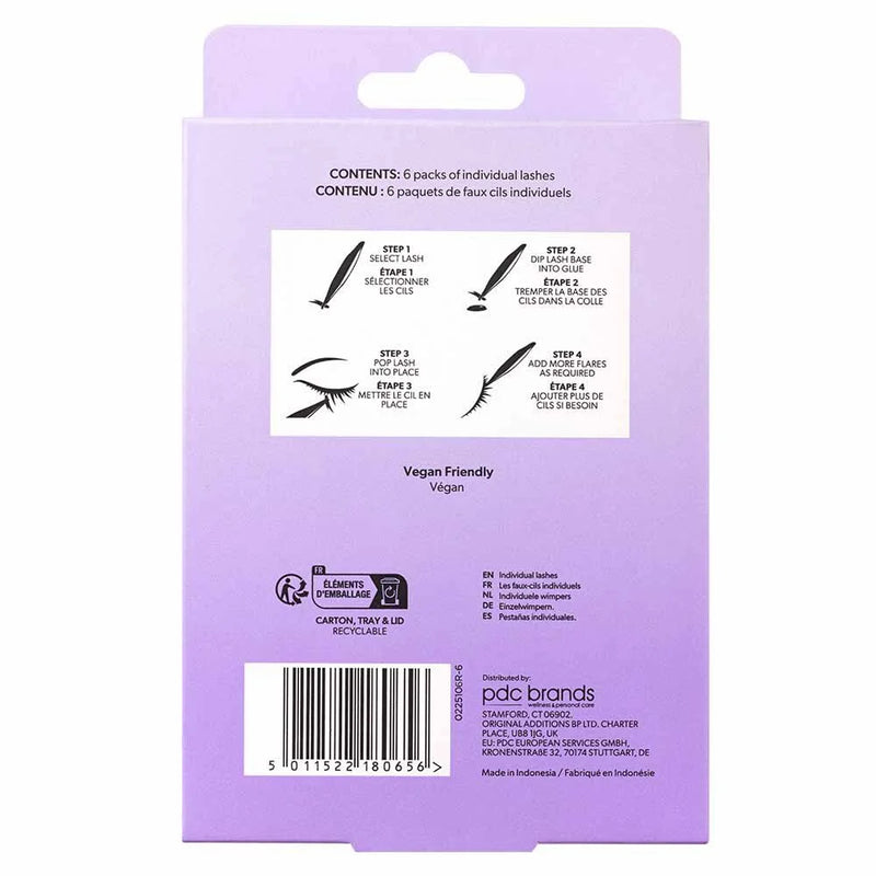 Salon System Individual Lashes Volume Black Short 6 For 4