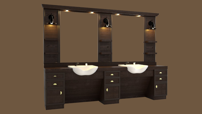 Bracket  Barber Unit Station - Barber's Furniture