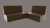 Corner - Hairdresser Barber Double Waiting Bench - Salon's Furniture