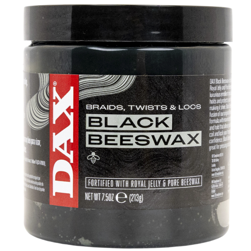 DAX Black Beeswax Hair Styling Wax – Royal Jelly & Pure Beeswax Strong Hold for Braids, Locs & Natural Hair