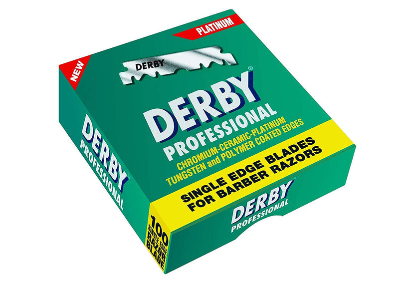 Derby Professional Extra Super Stainless Steel Single Edge Razor Blades x100