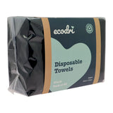 EcoDri Disposable Salon Towels Black Pack of 50 – Biodegradable, Super Absorbent Towels | Professional Hairdressing Towels