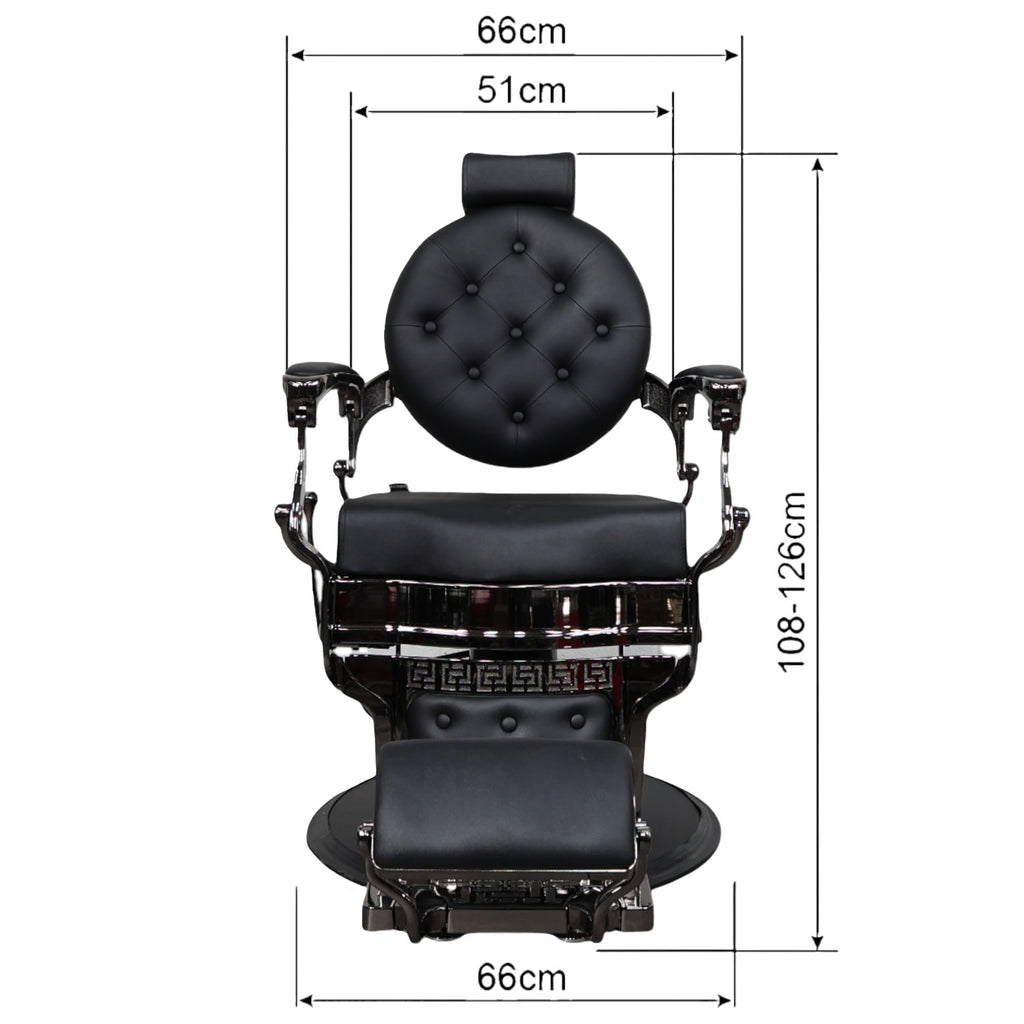 Edinburgh - Shiny – Best Quality Barber Chair | Premium Leather Barber Chair for Elegant Salons