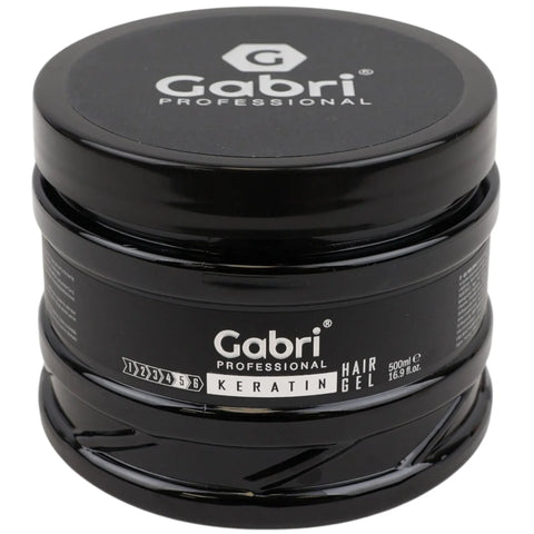 Gabri Professional Hair Gel Keratin 500ml Strong Hold Styling Gel with Keratin | Salon & Barber Premium Gel
