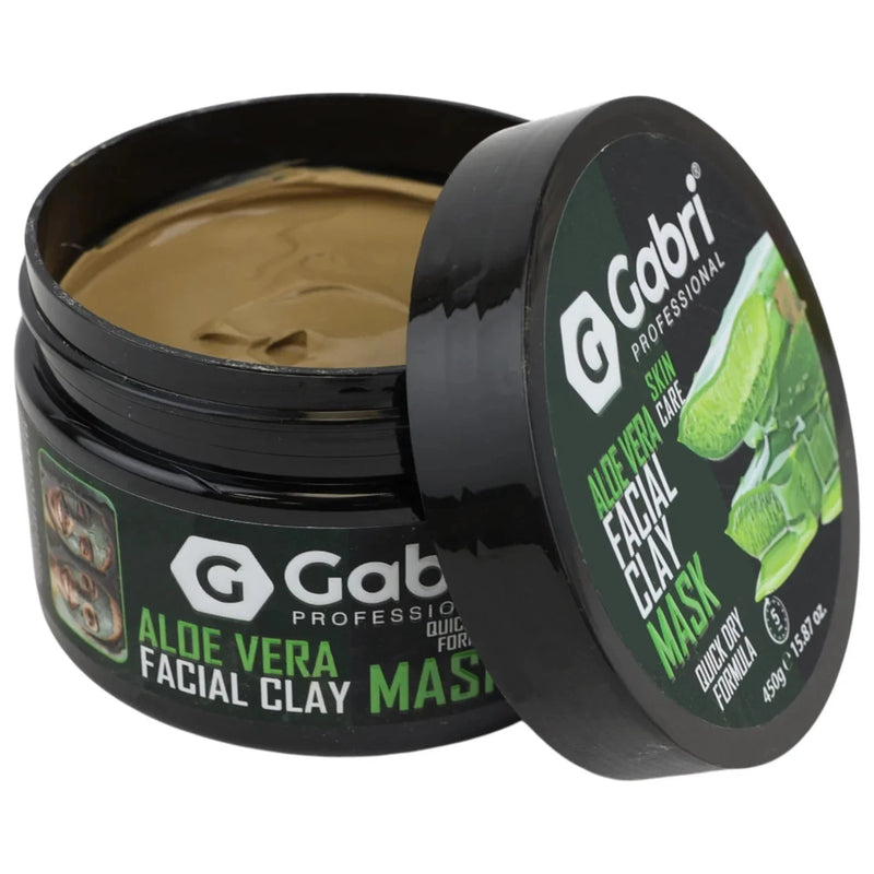Gabri Professional Aloe Vera Facial Clay Mask 450g – Deep Cleansing, Hydrating & Pore Minimising Treatment