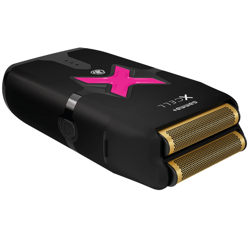 Gamma+ XCell Professional Cordless Shaver – 11,500 RPM IN2 Vector Motor, Hypoallergenic Titanium Foils, 2‑Hour Runtime