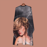 Hair Cutting Apron - Professional Woman Figure Unisex Hairdressing Gown