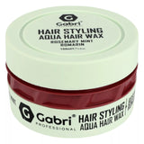 Gabri Professional Hair Styling Aqua Wax 150ml | Strong Hold Wet Look Hair Wax | Salon Quality Styling Gel Wax for All Hair Types