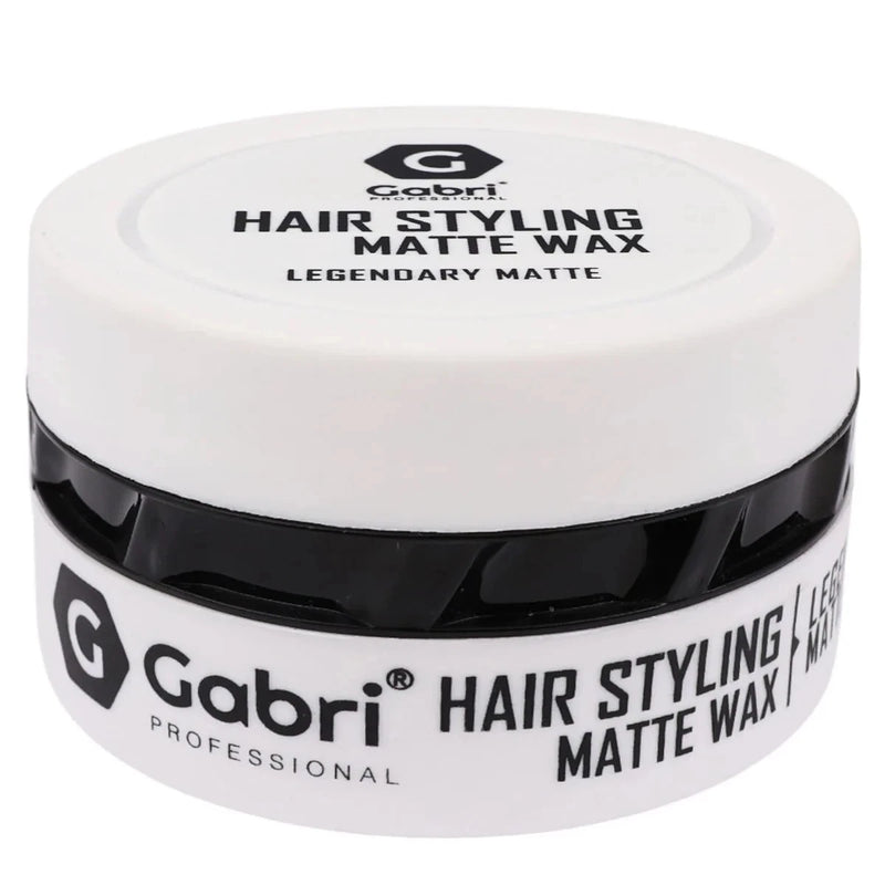 Gabri Professional Hair Styling Matte Wax Strong Hold Matte Finish, 150 ml All Hair Types, Chocolate Brown