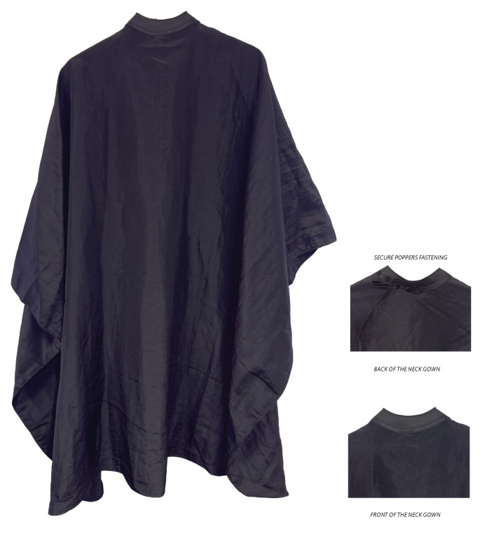 Hair Tools Silicon - Neck Gown – Waterproof Anti-Static Salon Cape | 150 × 138 cm