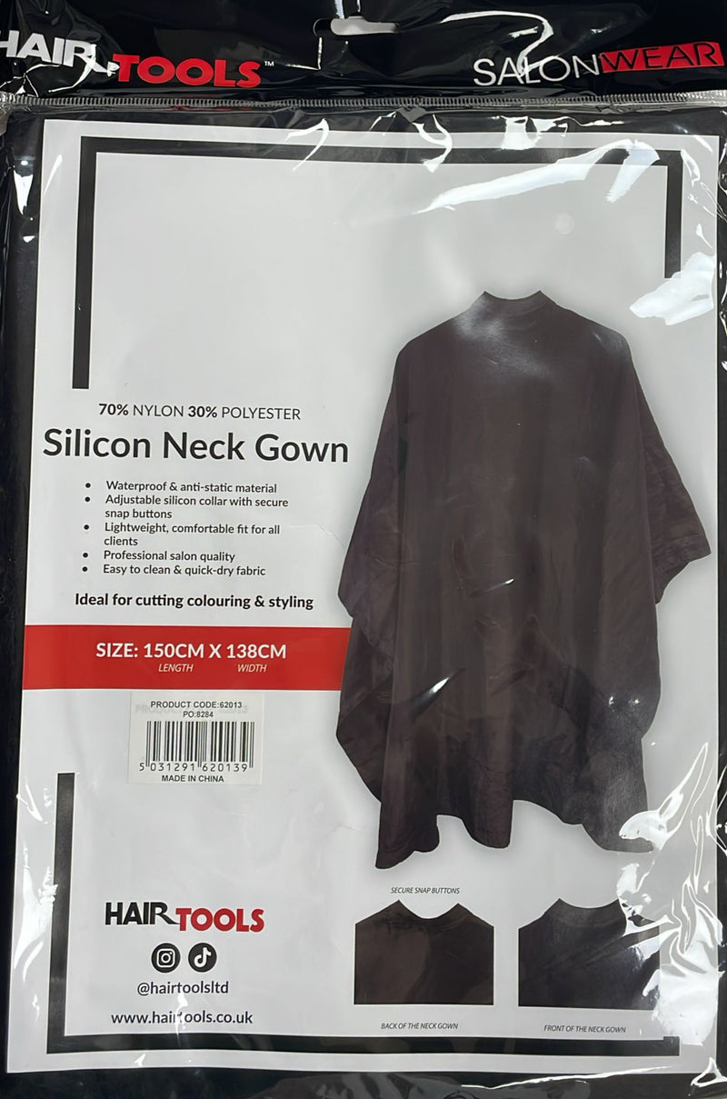 Hair Tools Silicon - Neck Gown – Waterproof Anti-Static Salon Cape | 150 × 138 cm