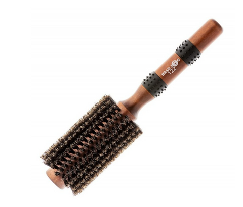 Head Jog 122 Natural Boar Bristle Brush 28mm | Round Blow Dry Brush