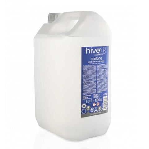 Hive Simply Pure Acetone 5 Litre | Professional Salon-Grade Nail Polish & Acrylic Remover for High-Volume Use