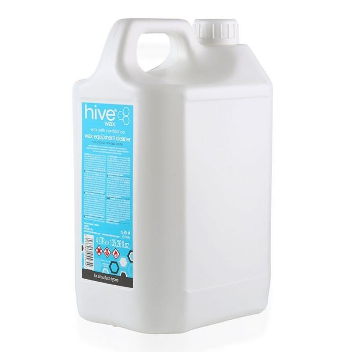 Hive Wax Equipment Cleaner 4 Litre | Professional Salon Wax Heater Cleaner for Wax Residue, Spillages & Surface Maintenance