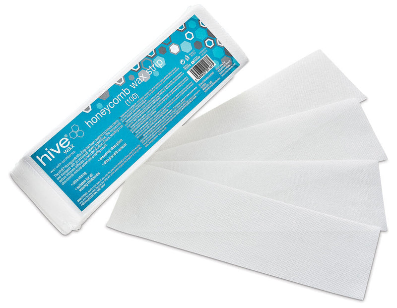 Hive Honeycomb Wax Strips 100 Pack – Professional Salon Hair Removal Waxing Strips