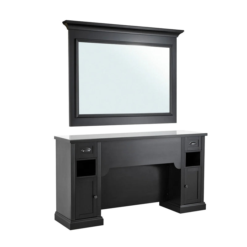 King William IV Premium Professional Barber Unit | Luxury Station with Mirror