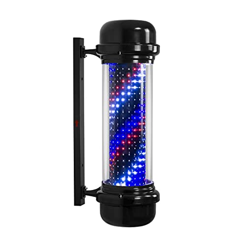 Black LED Barber Pole