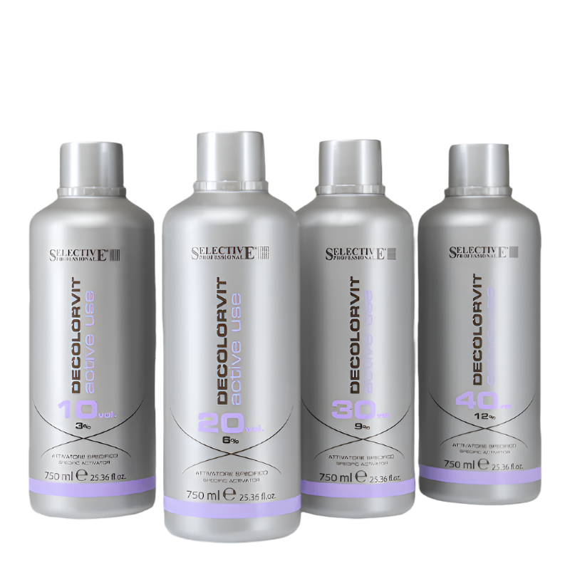 Selective Professional Decolorvit Oxidizing Emulsion 750ml (10Vol - 20Vol - 30Vol - 40Vol)
