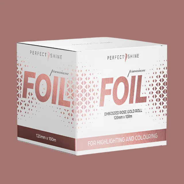 Perfect Shine Embossed Rose Gold Roll Foil 120mm x 100m
