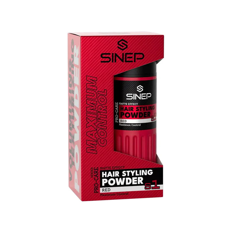 SINEP Powder Wax S1 Red Strong Hold Volume Powder Wax 20 g | Professional Matte Finish