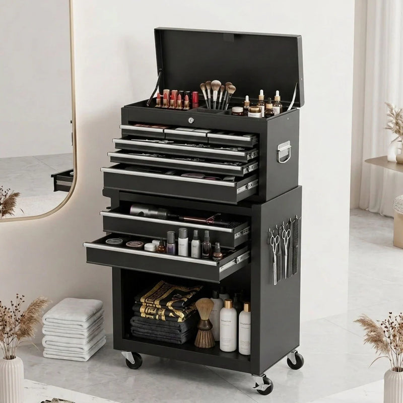 Elite Series Professional Barber Trolley | Luxury Station Storage