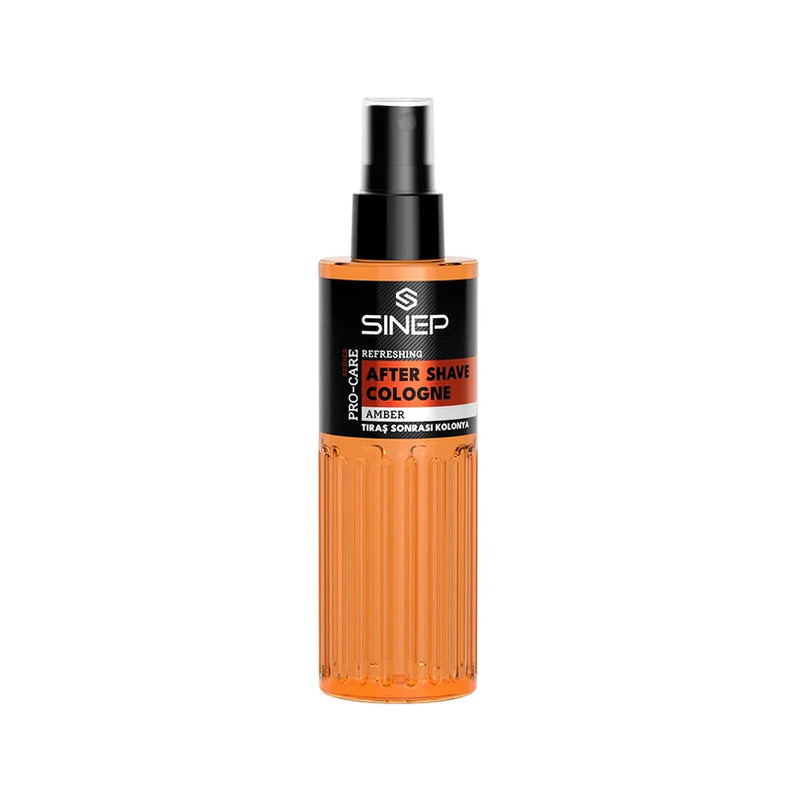 SINEP Aftershave Cologne Amber , Warm Amber Fragrance 150 ml | Professional Grooming