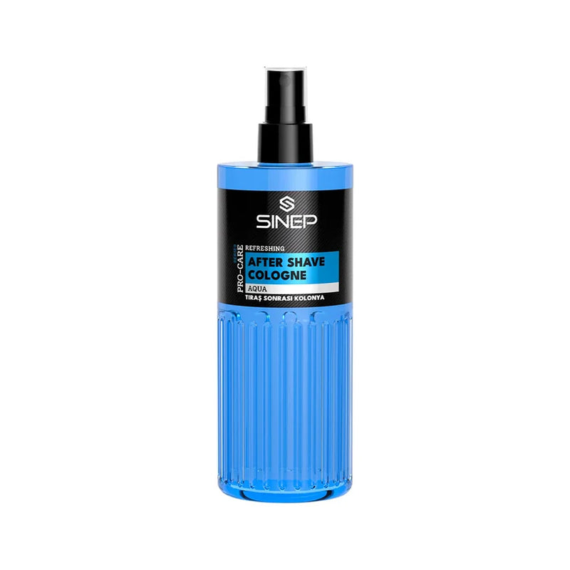 Sinep Aftershave Cologne Aqua 400 ml | Professional Barber After Shave Splash for Men