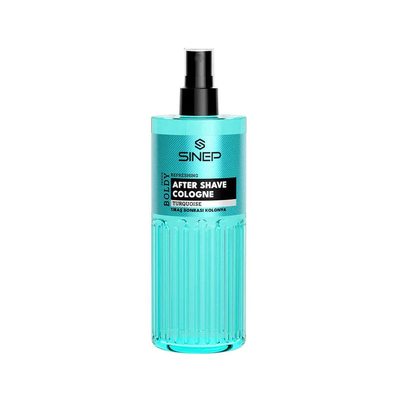 Sinep Aftershave Cologne Turquoise 400 ml | Professional Barber After-Shave Splash for Men